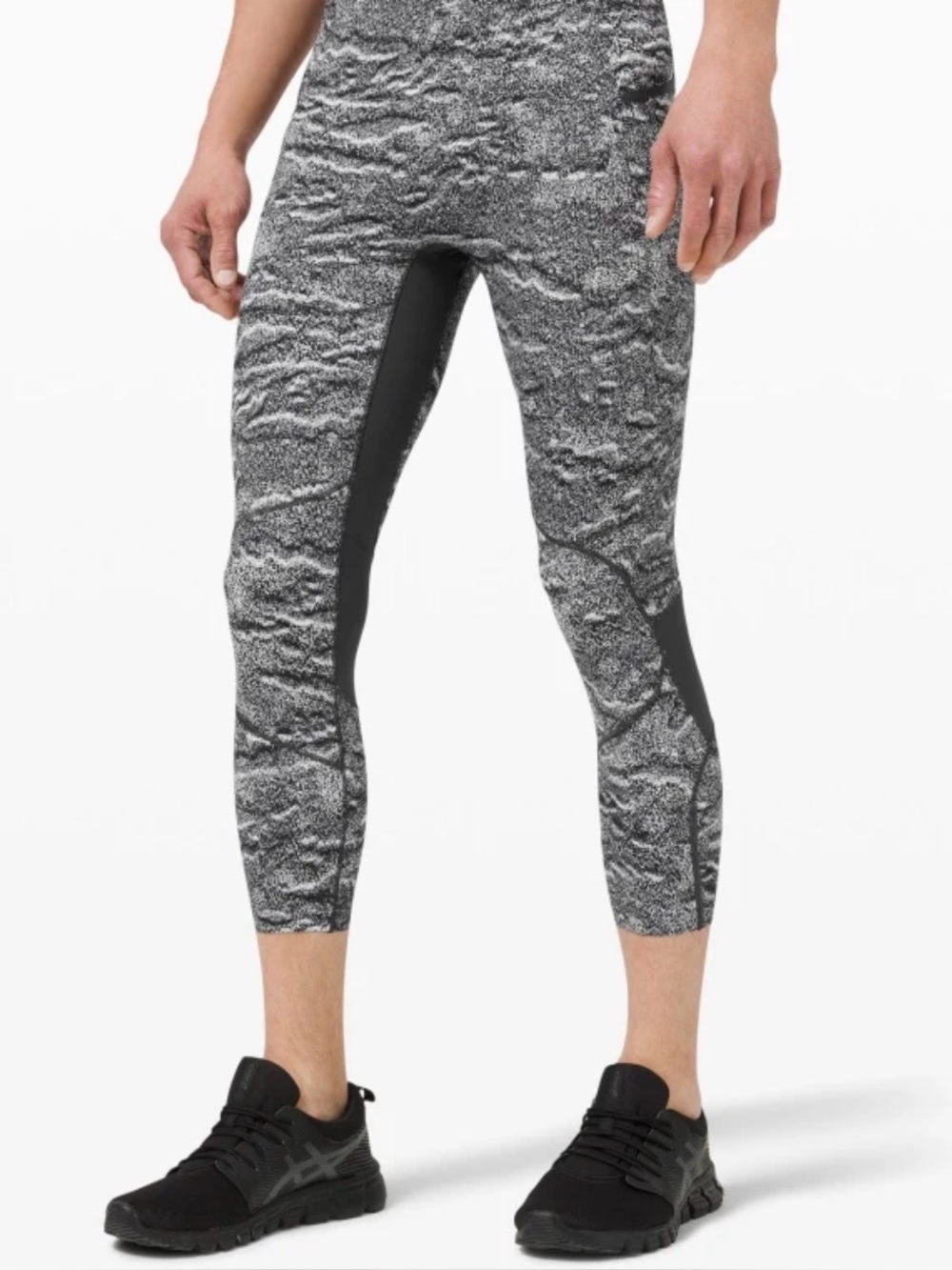 Lululemon Surge Leggings in Vaporized Camo Grey Multi Nulux